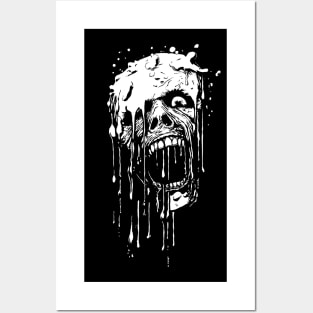 Melting Zombie Posters and Art